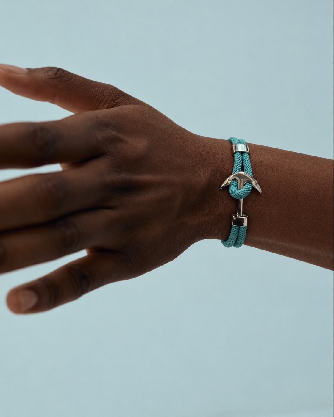 Anchor Cord Bracelet in Capri