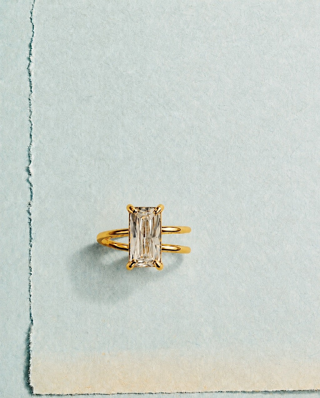 Asym Solitaire Ring