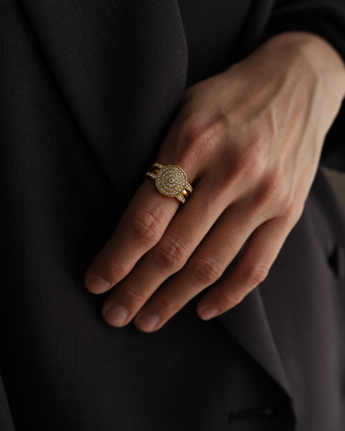 Medallion Three-Set Ring