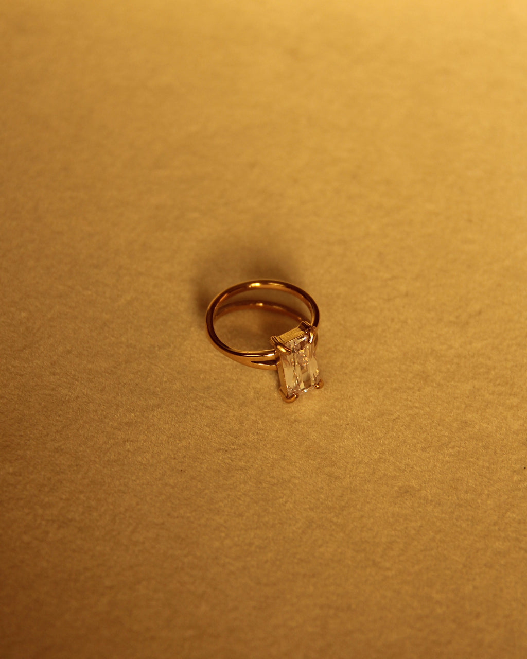 Asym Solitaire Ring