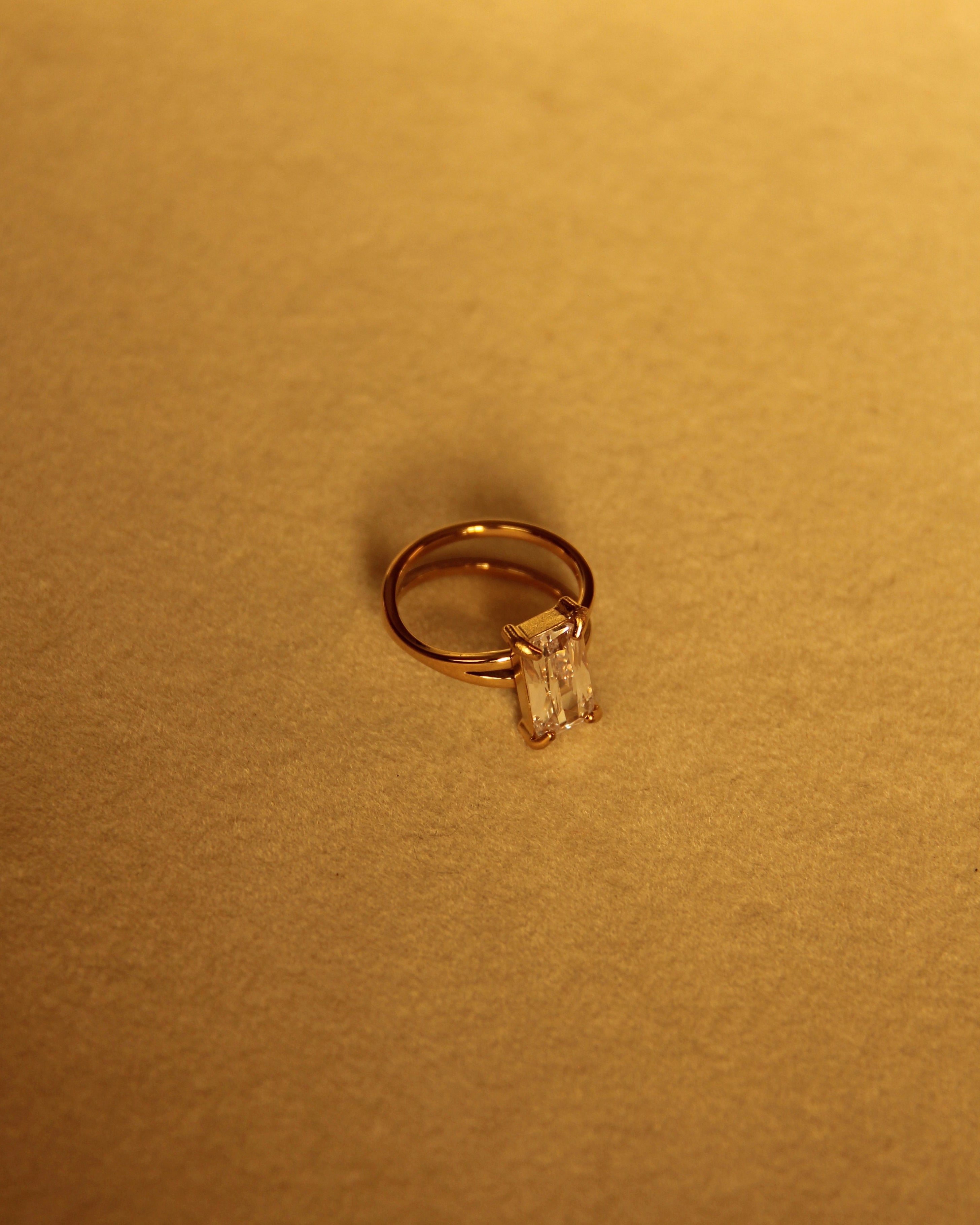 Asym Solitaire Ring
